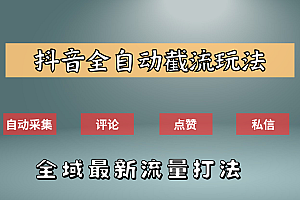 抖音自动截流新玩法:如何利用软件自动化采集、评论、点赞,实现抖音精准截流?
