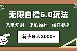 年底项目无限撸6.0新玩法,单机一小时18块,无脑批量操作日入2000+