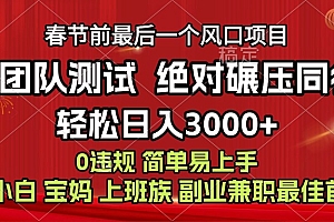 7天赚了1w,年前可以翻身的项目,长久稳定 当天上手 过波肥年