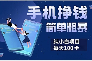 手机挣钱小项目简单粗暴纯小白每天100+
