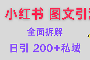 【小红书图文引流】全面解析,日引200+私域