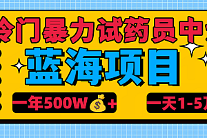 冷门暴力试药员中介