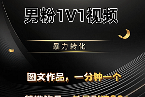 男粉1V1视频,硬改摄像头,高客单暴力转化,单日600+