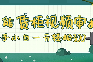 智能货柜视频审核,零门槛,几秒一单,多劳多得,新人小白一天轻松 300+