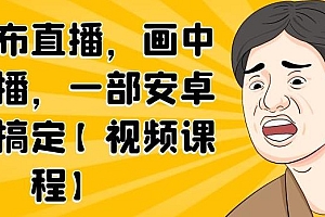 无绿布直播,画中画直播,一部安卓手机搞定【视频课程】
