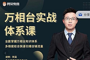 阿呆-万相台实战体系课,帮您全面掌握万相台知识体系