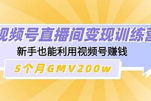 视频号直播间变现训练营