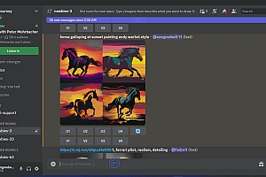 Midjourney AI人工智能艺术图片从入门到高级创作教程-34节课-中英字幕