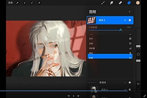 iPad插画课伪厚涂美型头像插画特训班(13节视频课)