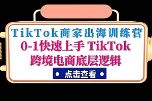 TikTok商家出海训练营:0-1快速上手 TikTok跨境电商底层逻辑(无水印)