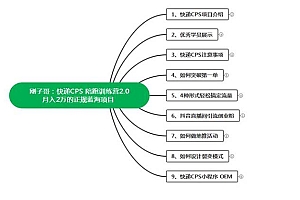 快递CPS 陪跑训练营2.0:月入2万的正规蓝海项目