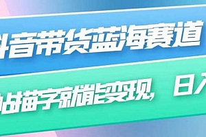 抖音带货蓝海赛道,无需真人出镜,字帖描字就能变现,日入上千(附带全套教程)