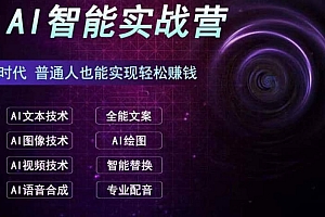 AI智能赚钱实战营保姆级、实战级教程,新手也能快速实现赚钱(全套教程)