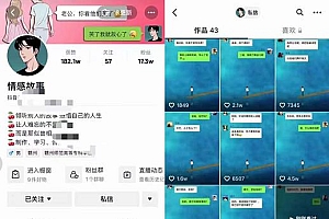情感故事对话号教学,手机操作,吸粉能力超强的起号思路,值得学习