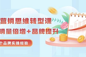 无界营销思维转型课:1000个品牌实操经验,助你销量倍增(20节视频)