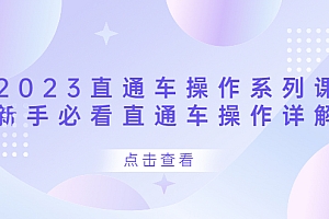 2023直通车操作 系列课,新手必看直通车操作详解