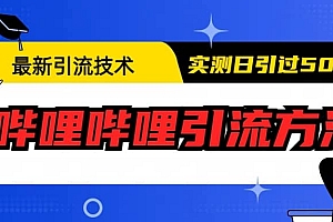 最新引流技术:哔哩哔哩引流方法,实测日引50+